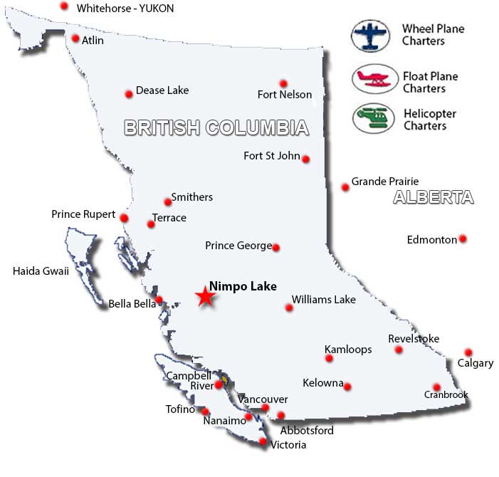Covid 19 Travel Safe Charter Flights To Nimpo Lake BC